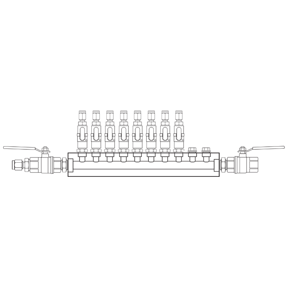 M1081122 Manifolds Brass