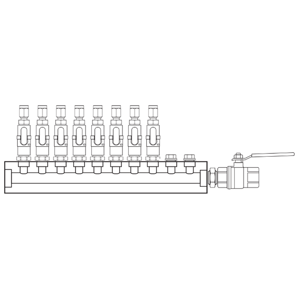 M1081202 Manifolds Brass