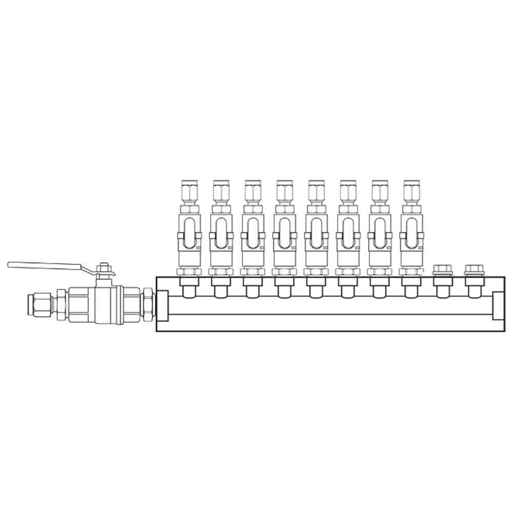 M1081240 Manifolds Brass