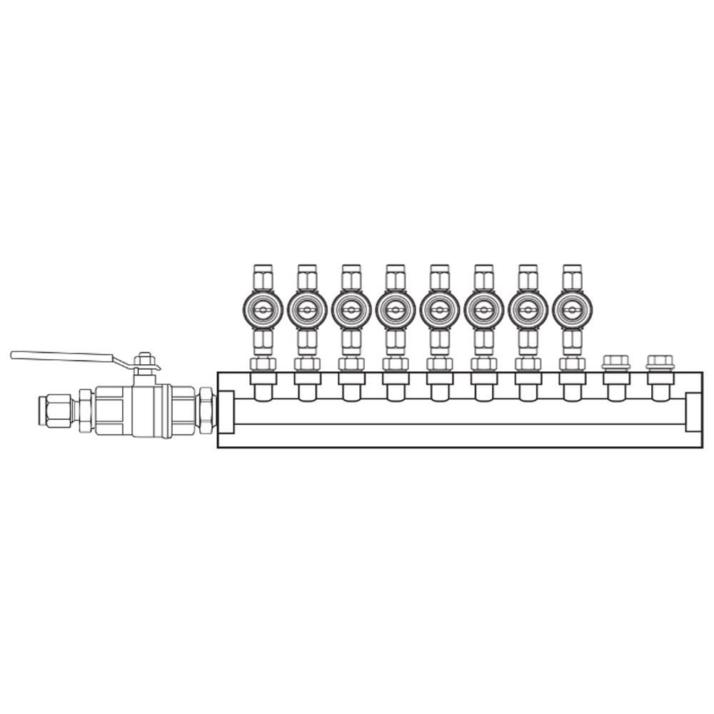 M1082020 Manifolds Brass