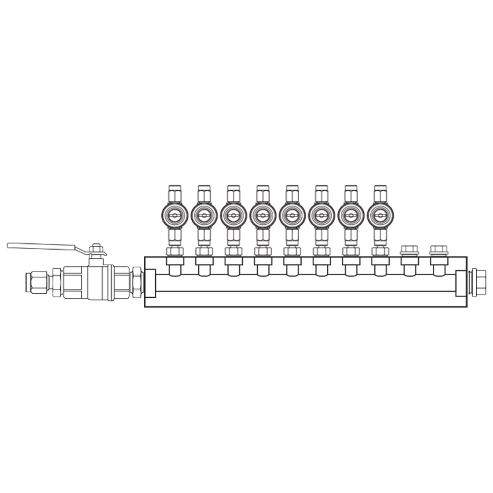 M1082021 Manifolds Brass