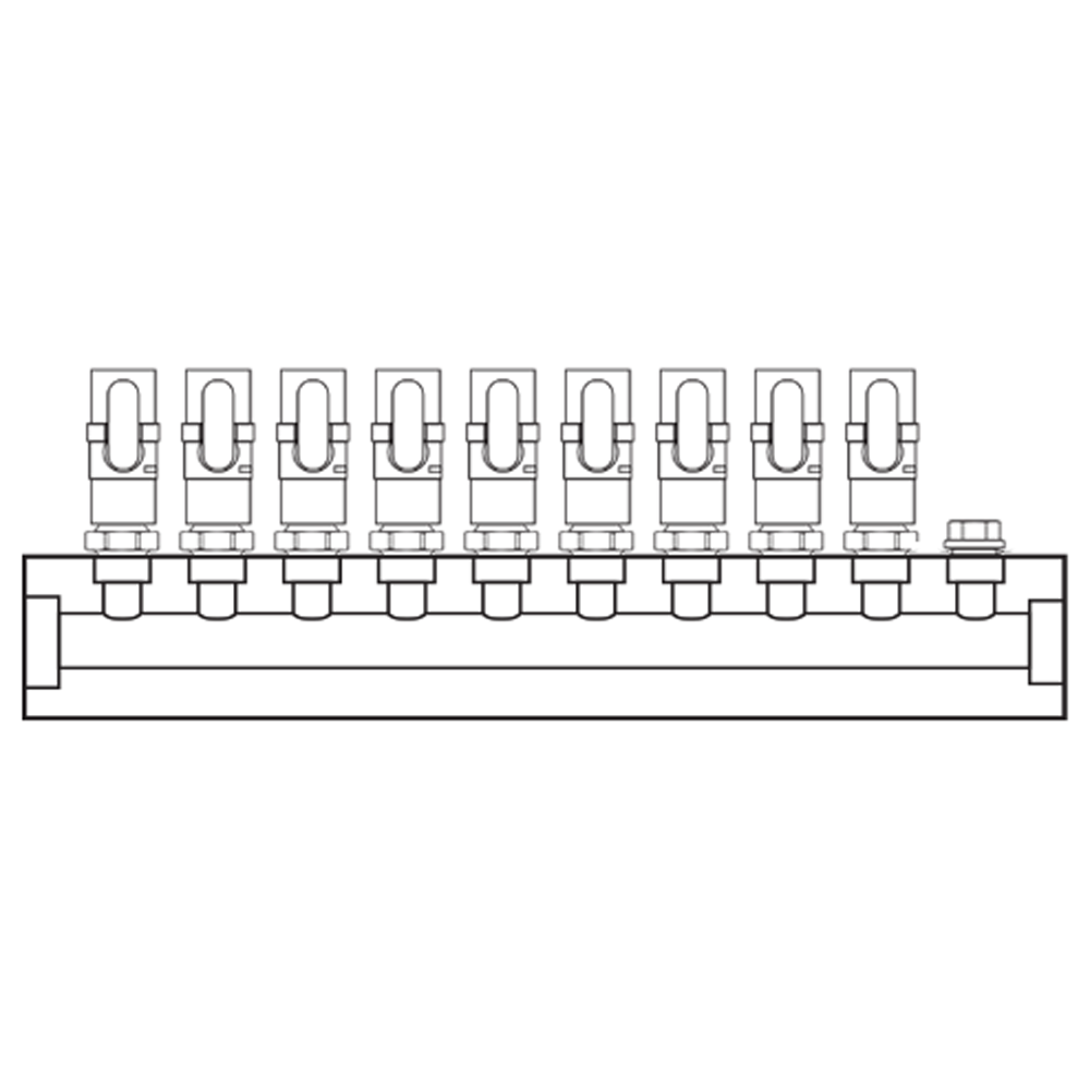 M1091000 Manifolds Brass