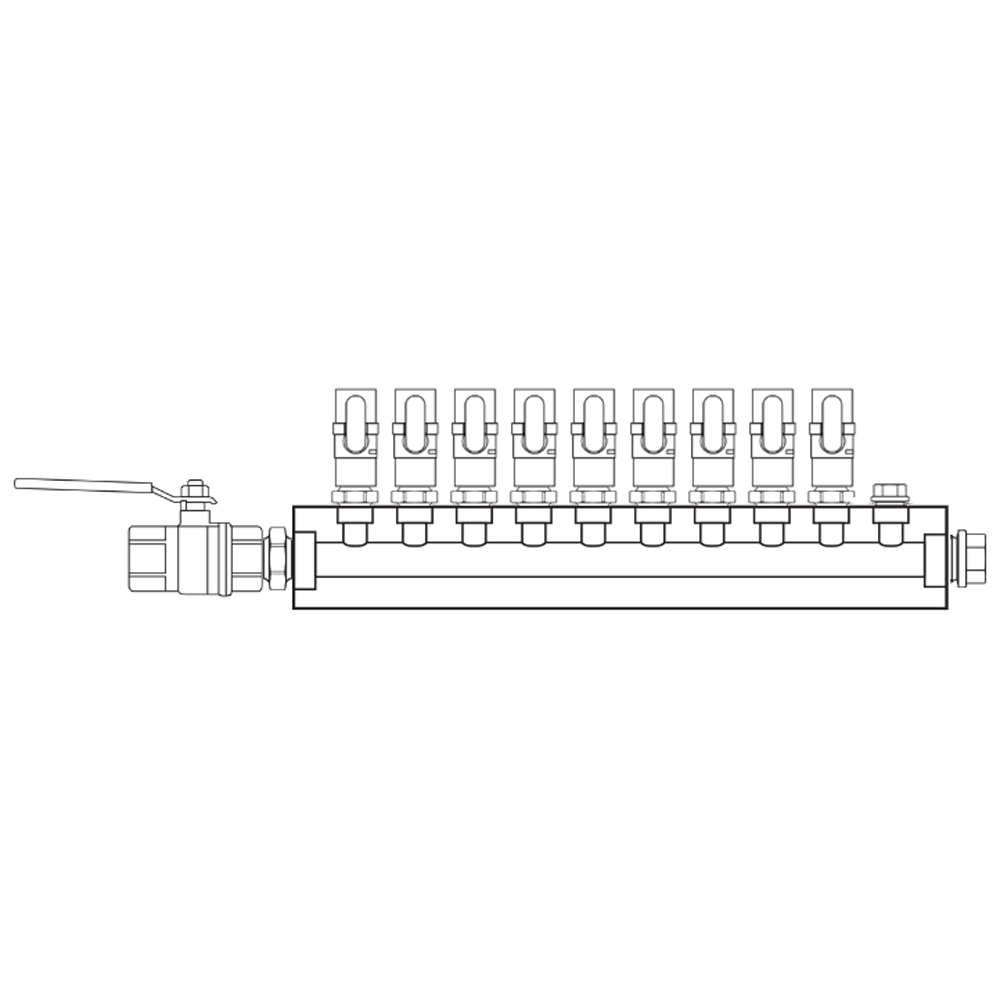 M1091011 Manifolds Brass