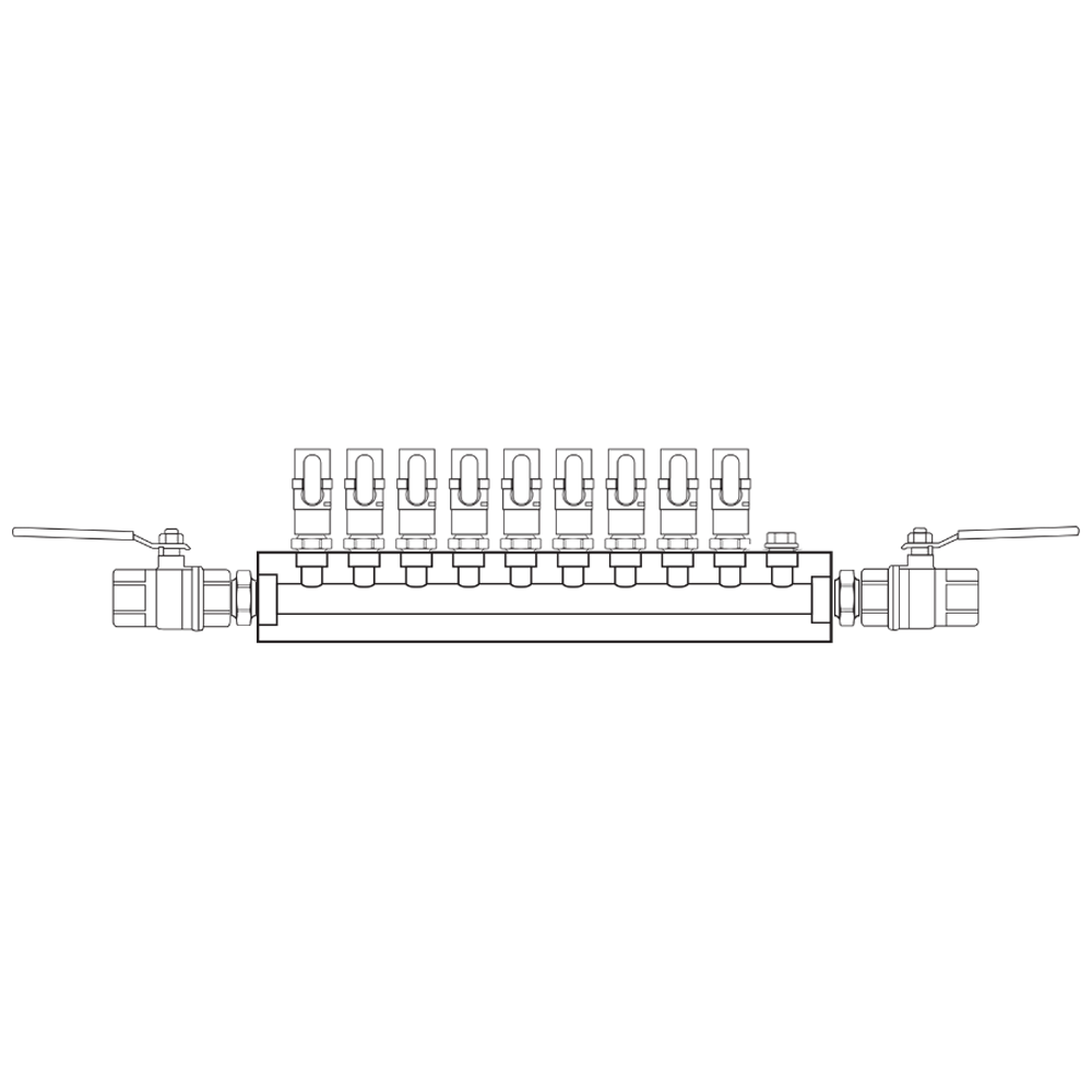 M1091012 Manifolds Brass