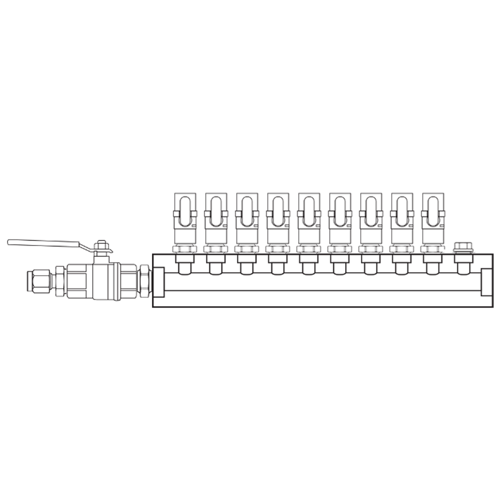 M1091040 Manifolds Brass