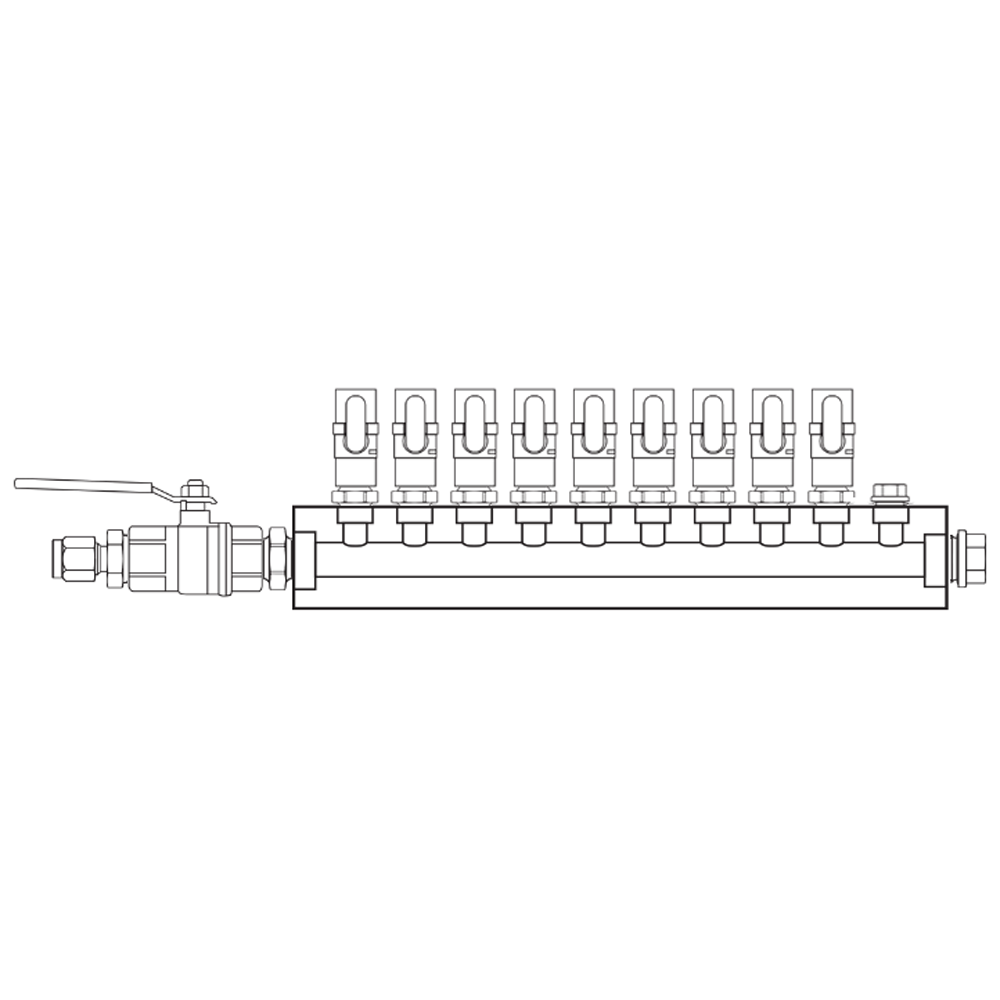 M1091051 Manifolds Brass