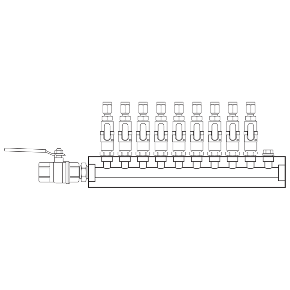 M1091110 Manifolds Brass