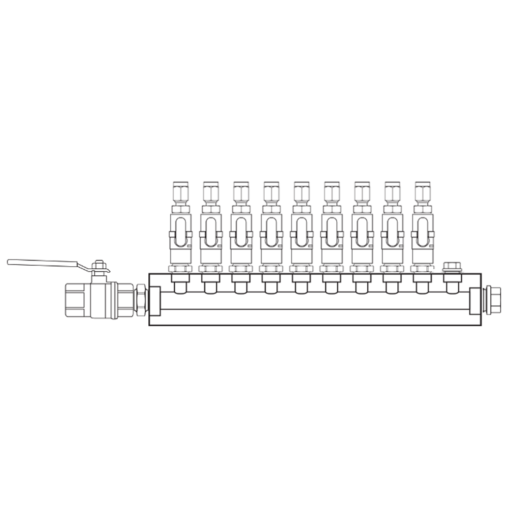 M1091211 Manifolds Brass