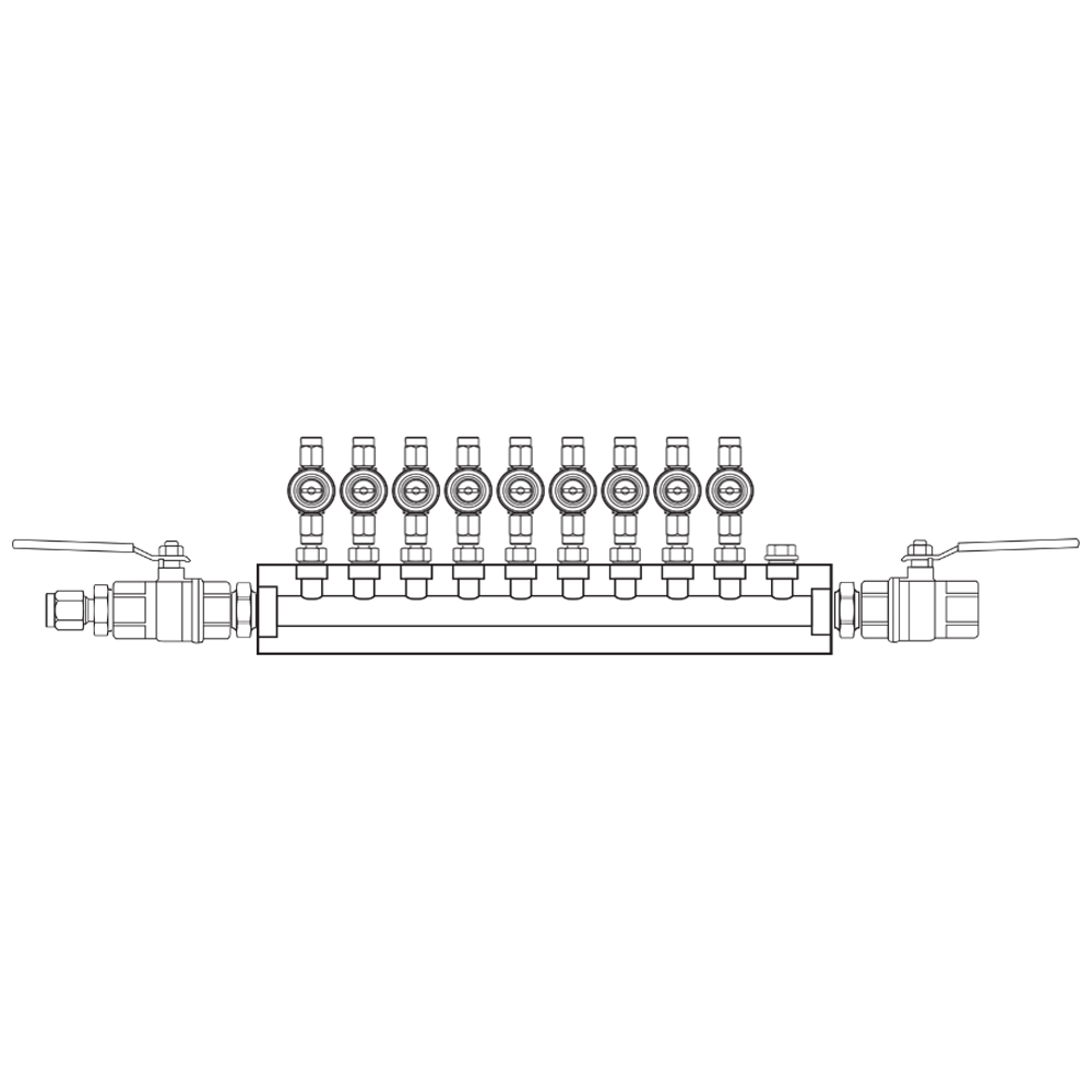 M1092052 Manifolds Brass