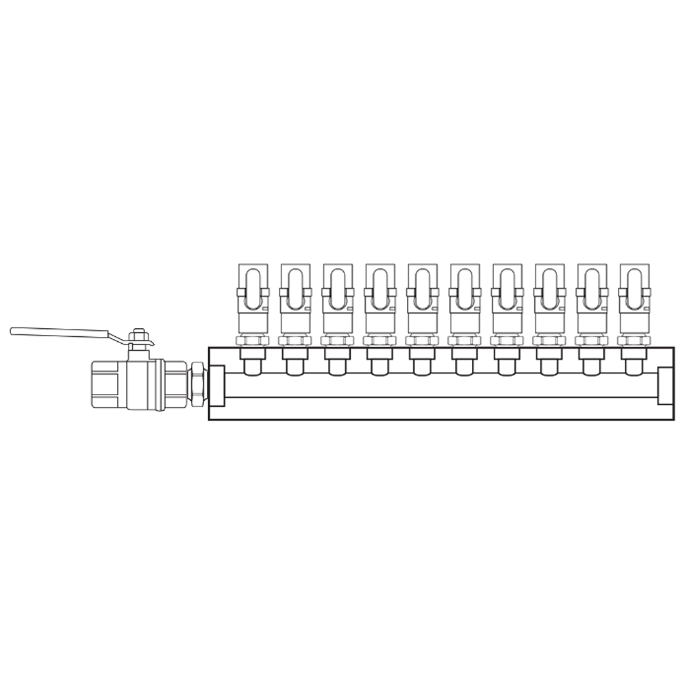 M1101010 Manifolds Brass