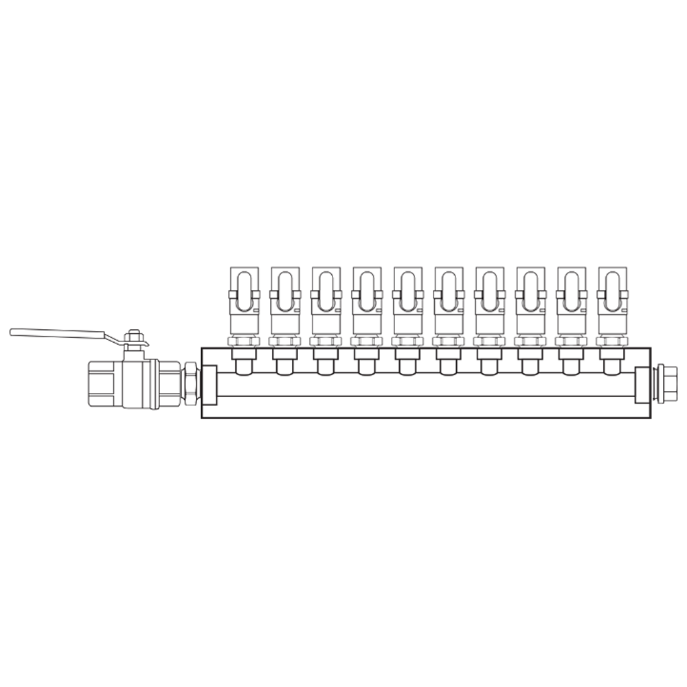 M1101011 Manifolds Brass