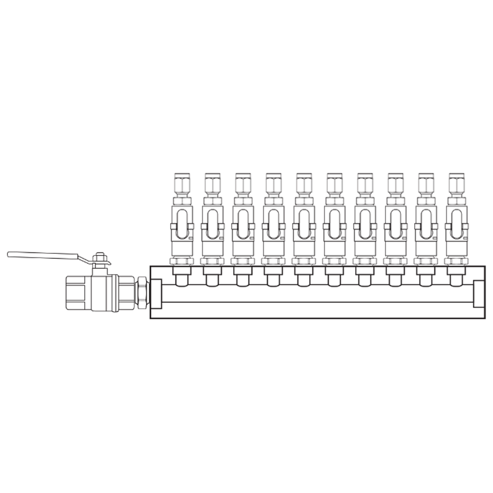 M1101110 Manifolds Brass