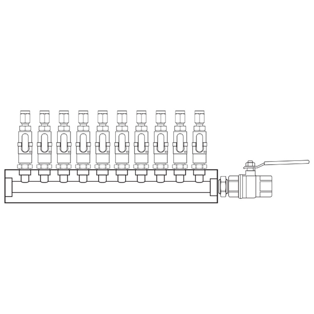 M1101202 Manifolds Brass