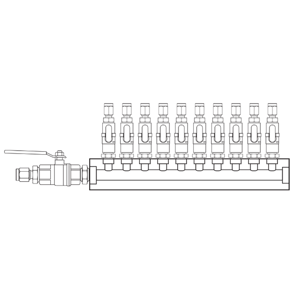 M1101220 Manifolds Brass