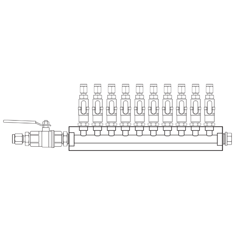 M1101221 Manifolds Brass