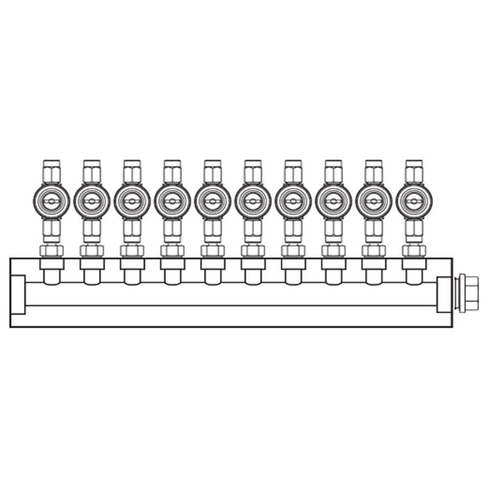 M1102001 Manifolds Brass