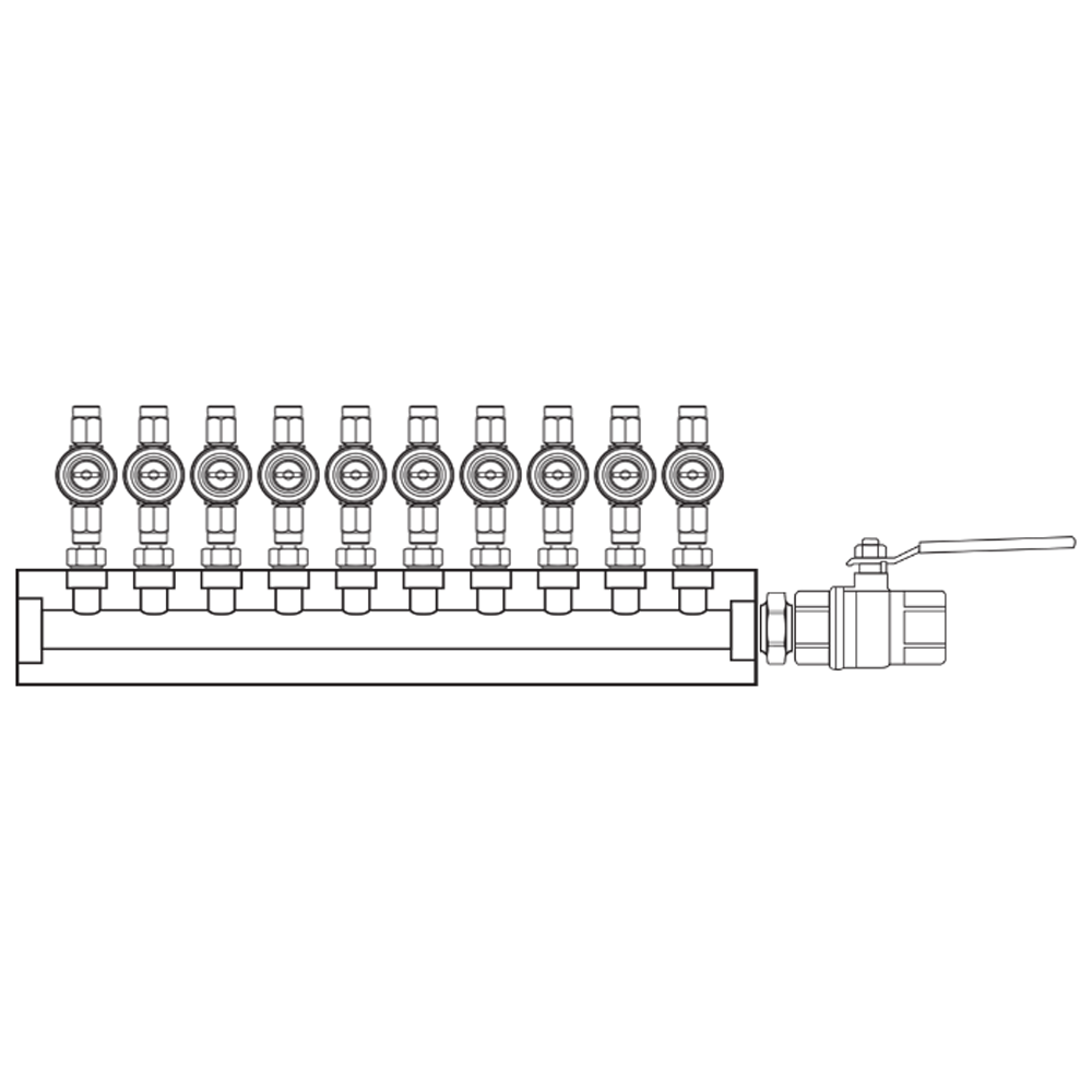 M1102002 Manifolds Brass