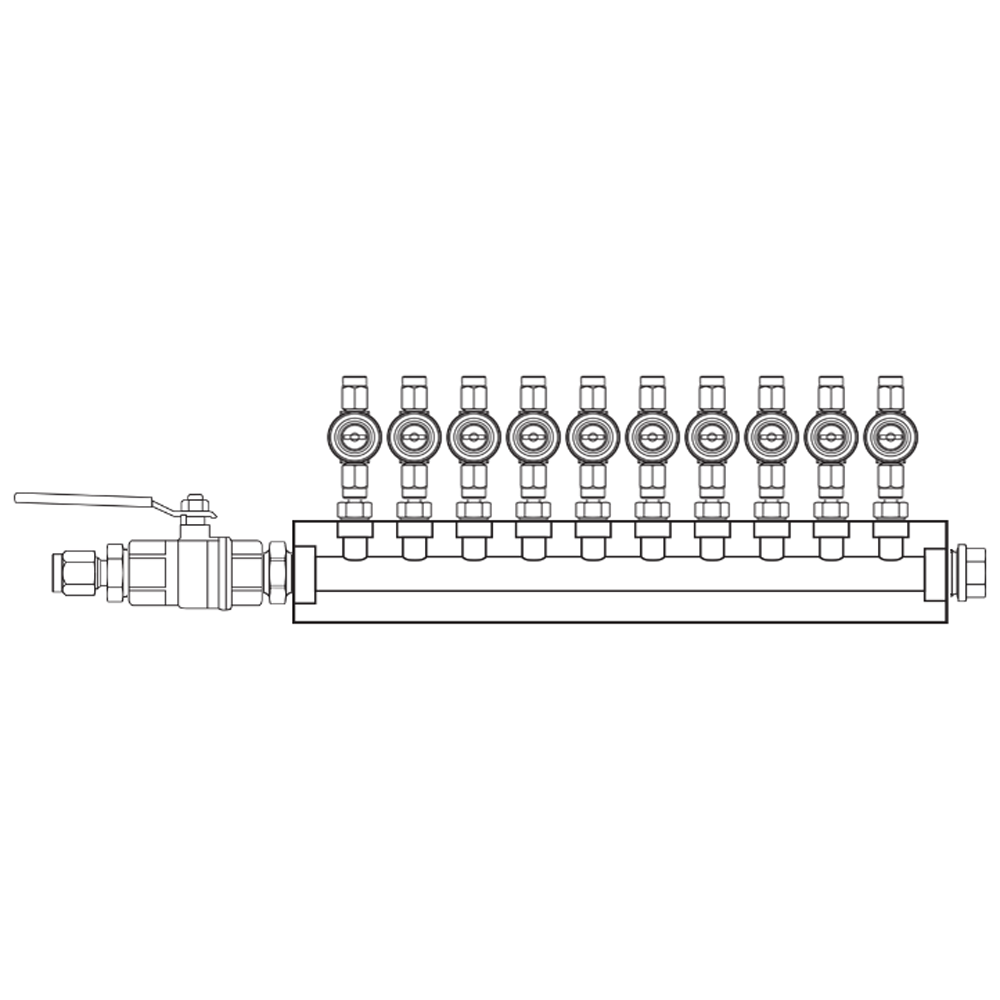 M1103041 Manifolds Brass