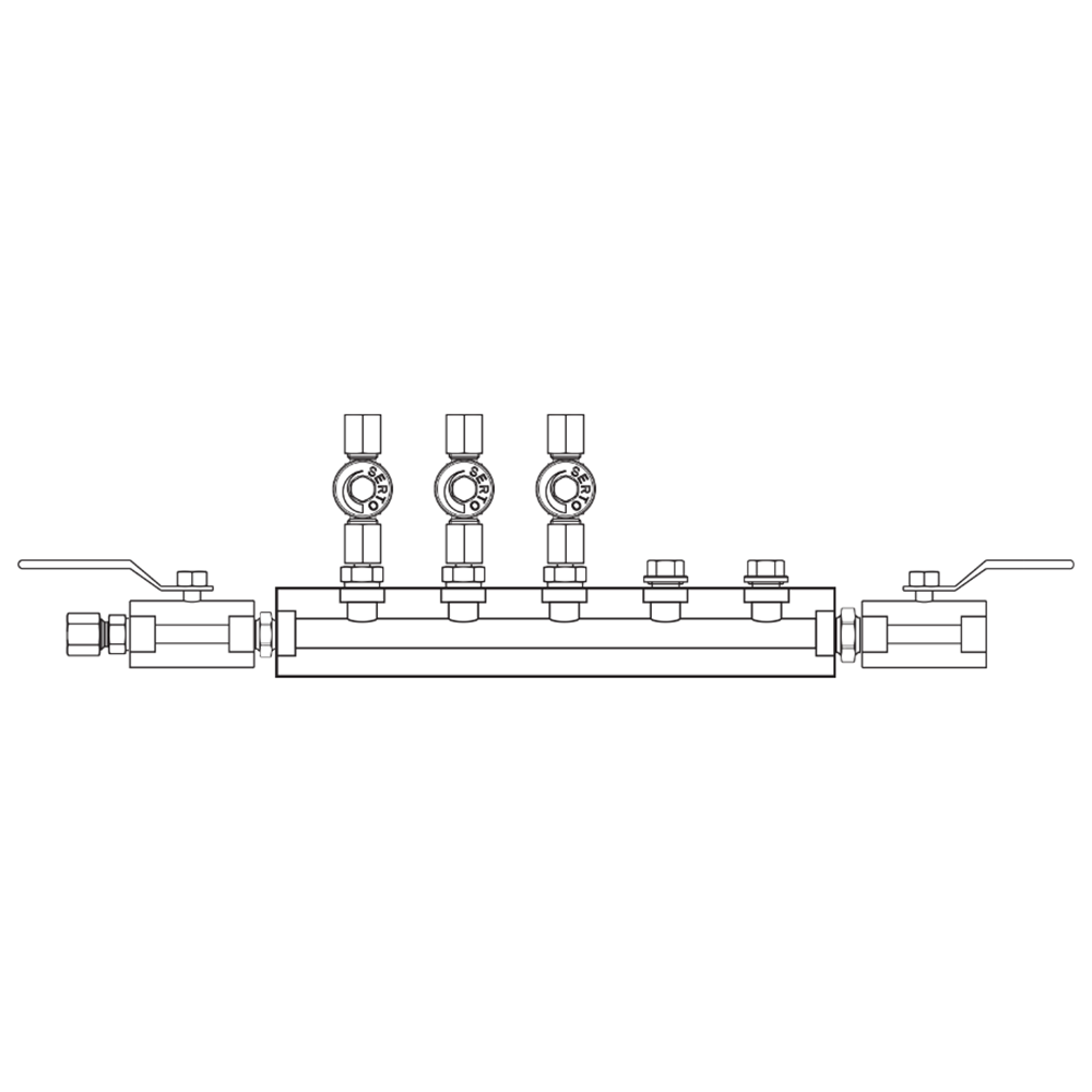 M2035042 Manifolds Stainless Steel Single Sided