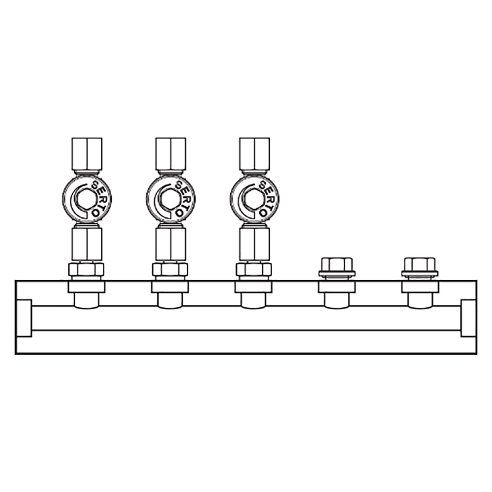 M2036000 Manifolds Stainless Steel Single Sided