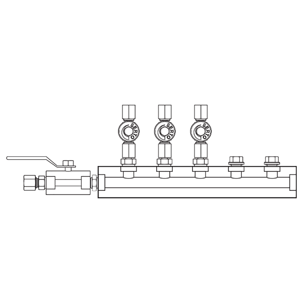 M2036030 Manifolds Stainless Steel Single Sided