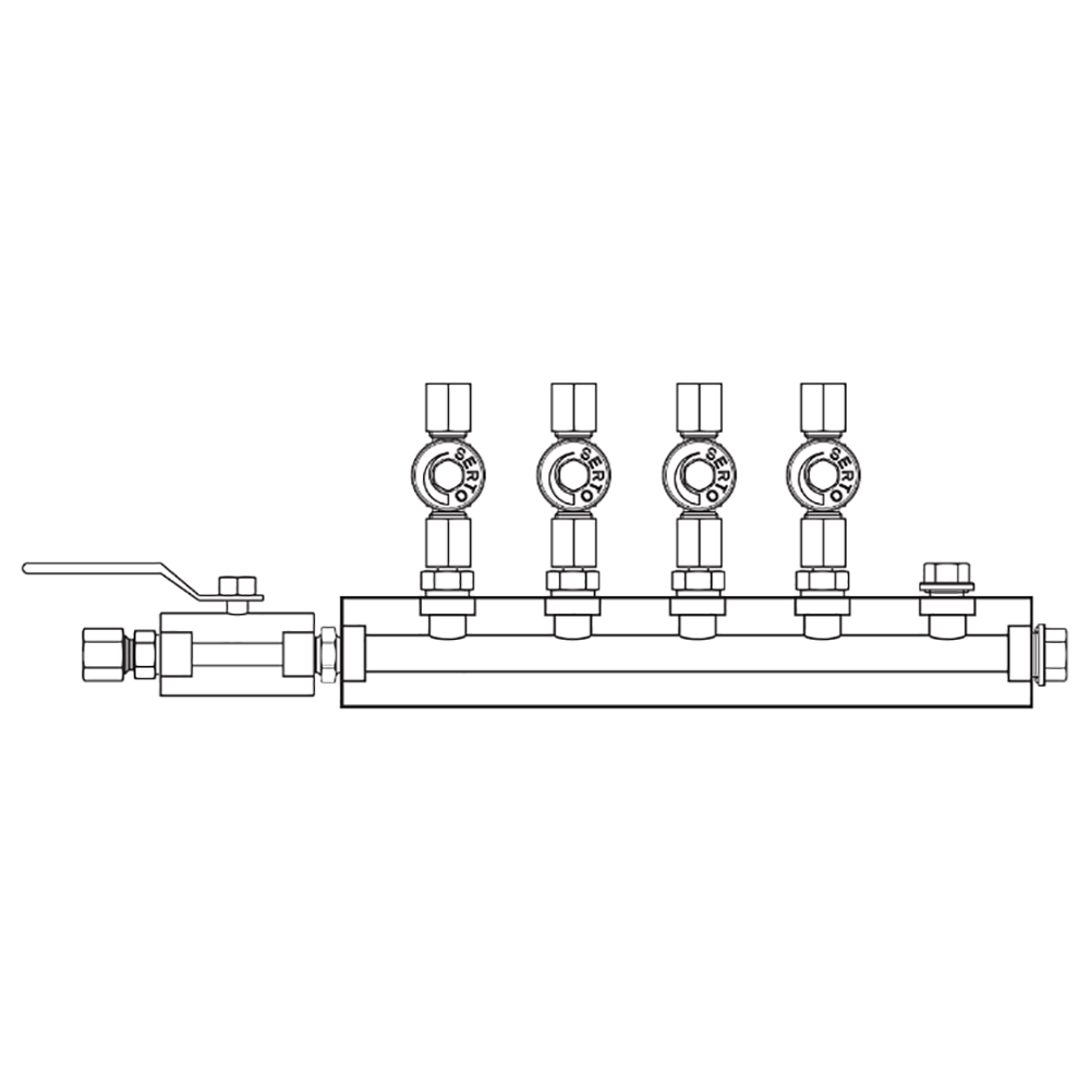 M2045021 Manifolds Stainless Steel Single Sided