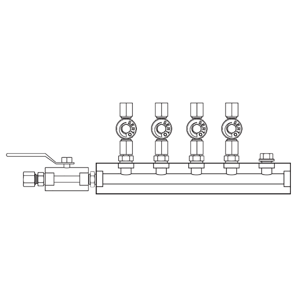 M2045030 Manifolds Stainless Steel Single Sided