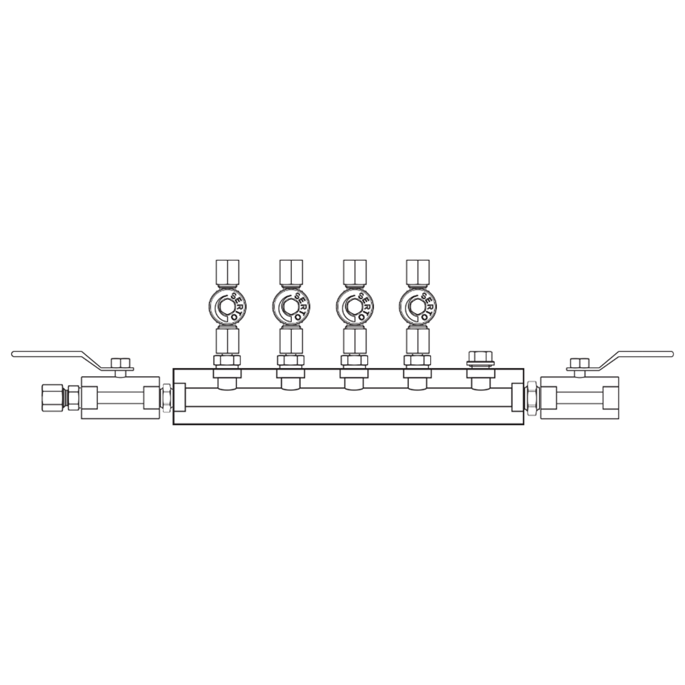 M2046042 Manifolds Stainless Steel Single Sided