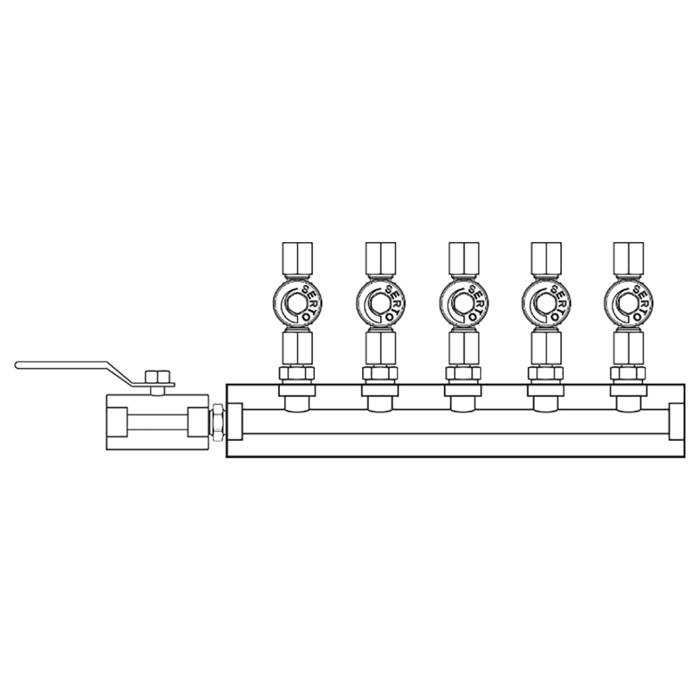 M2055010 Manifolds Stainless Steel Single Sided