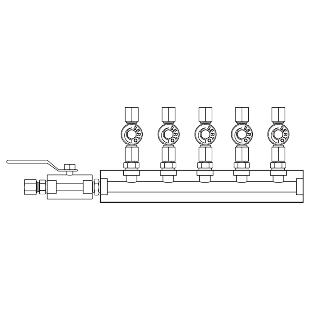 M2055030 Manifolds Stainless Steel Single Sided