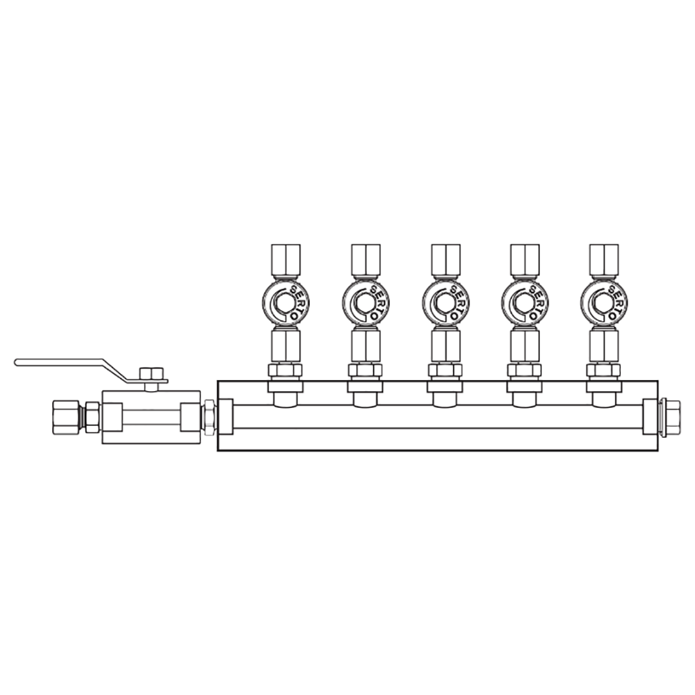 M2056021 Manifolds Stainless Steel Single Sided