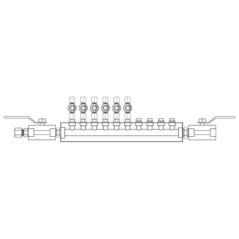 M2065022 Manifolds Stainless Steel Single Sided