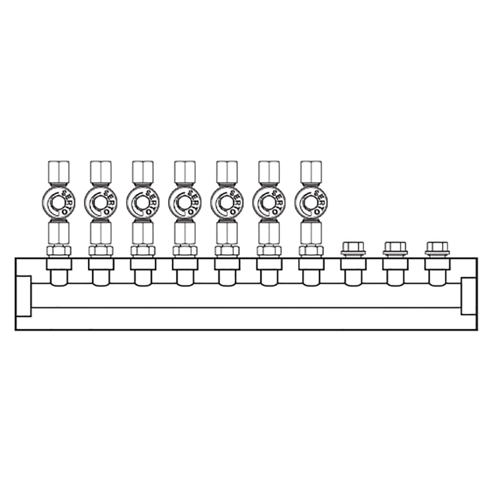 M2075000 Manifolds Stainless Steel Single Sided