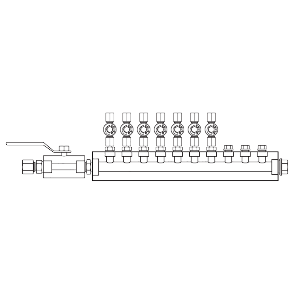 M2075041 Manifolds Stainless Steel Single Sided