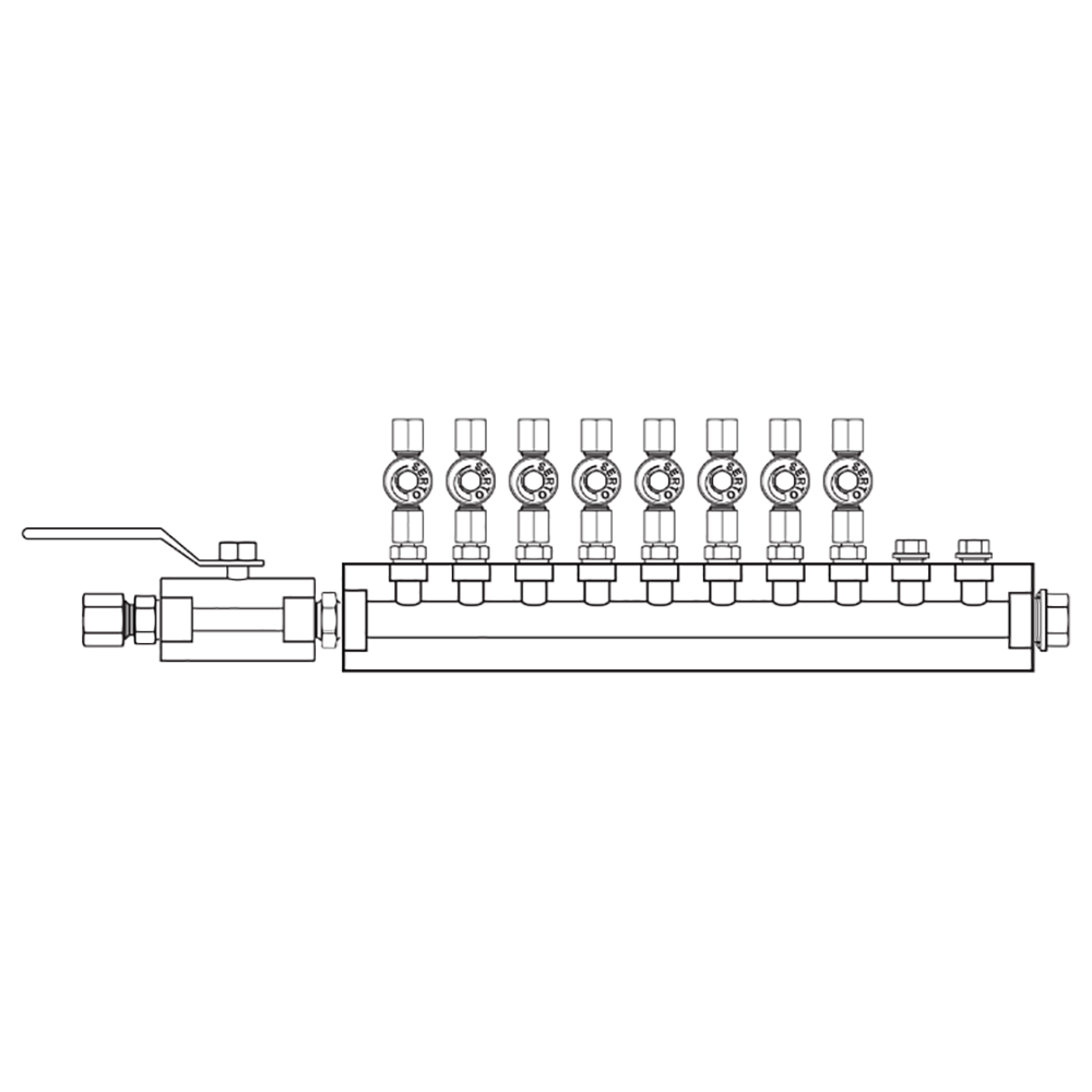 M2085021 Manifolds Stainless Steel Single Sided