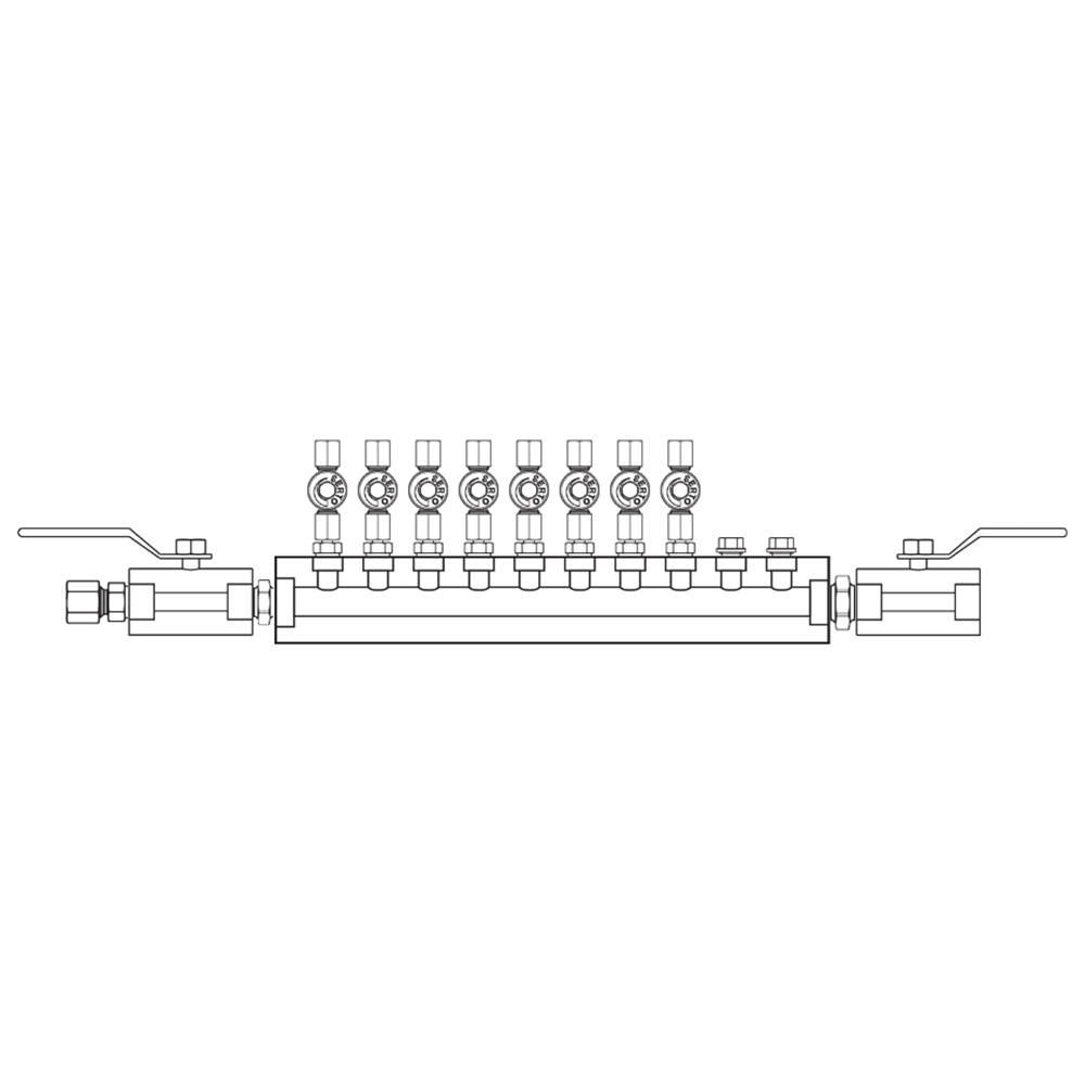 M2085032 Manifolds Stainless Steel Single Sided