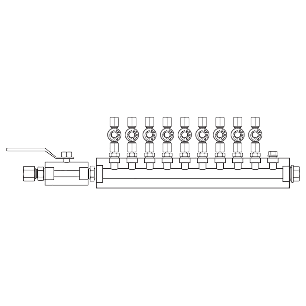 M2095051 Manifolds Stainless Steel Single Sided