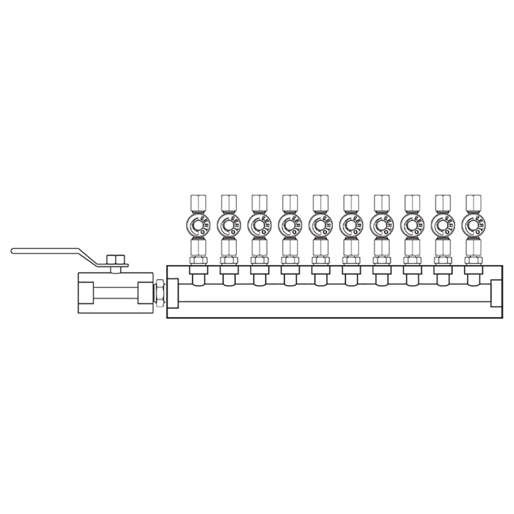 M2105010 Manifolds Stainless Steel Single Sided