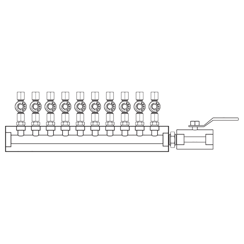 M2106002 Manifolds Stainless Steel Single Sided