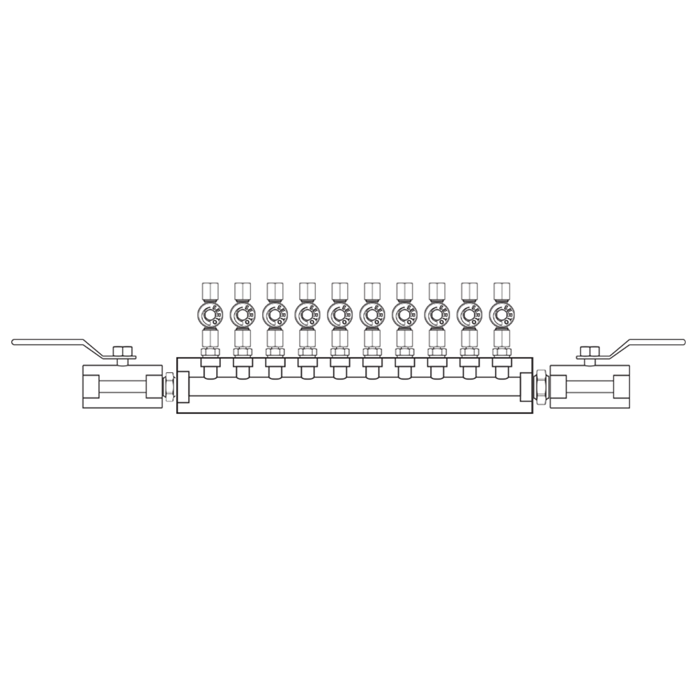 M2106012 Manifolds Stainless Steel Single Sided