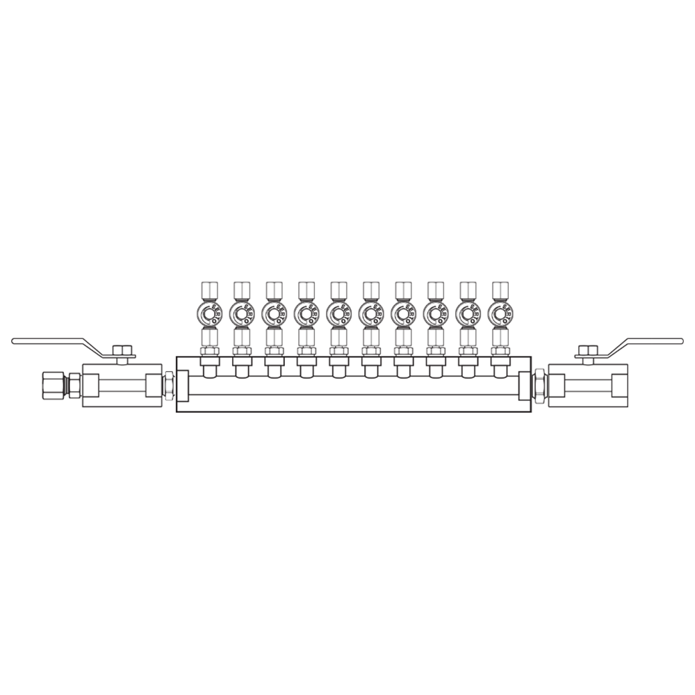 M2106032 Manifolds Stainless Steel Single Sided