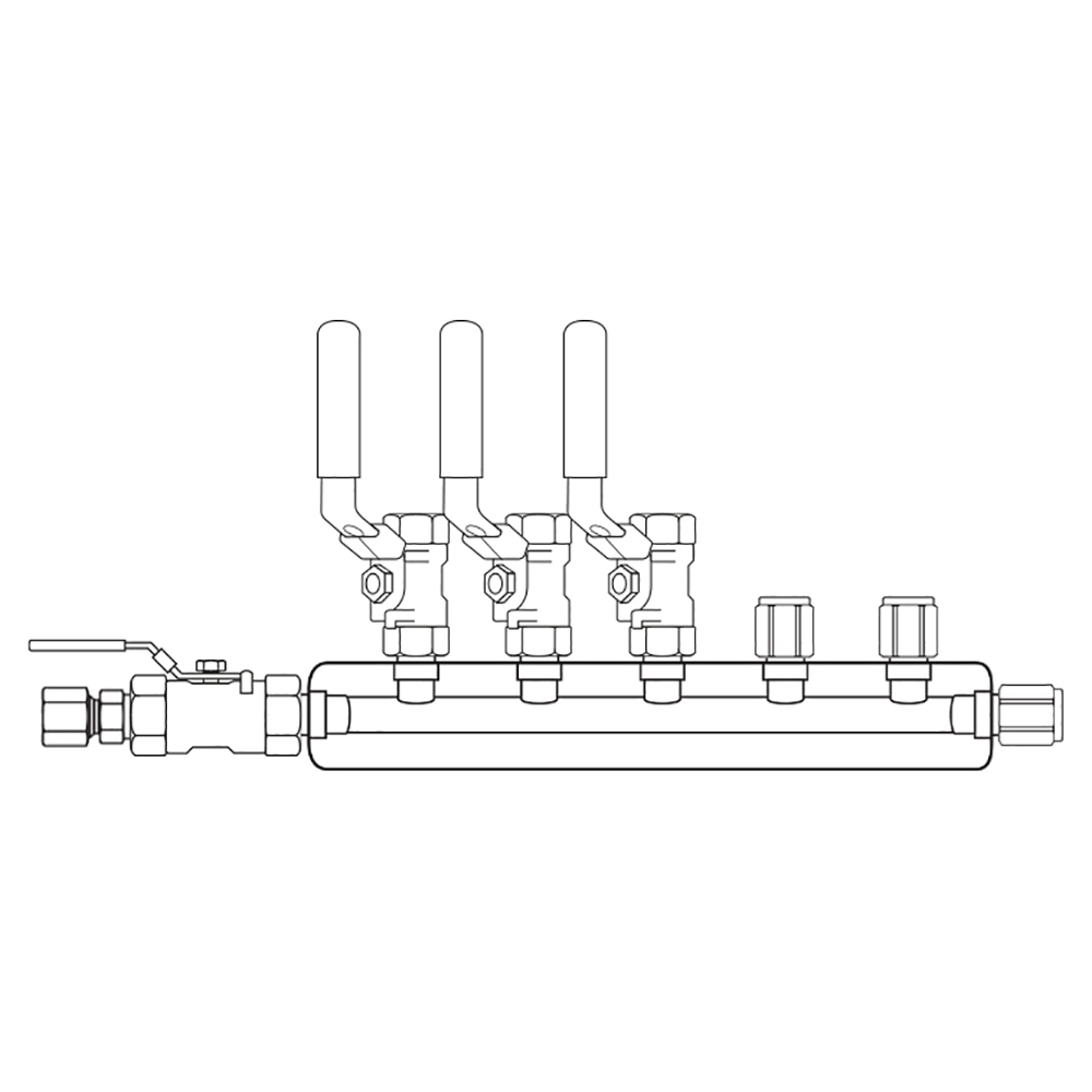 M3034021 Manifolds Stainless Steel Single Sided