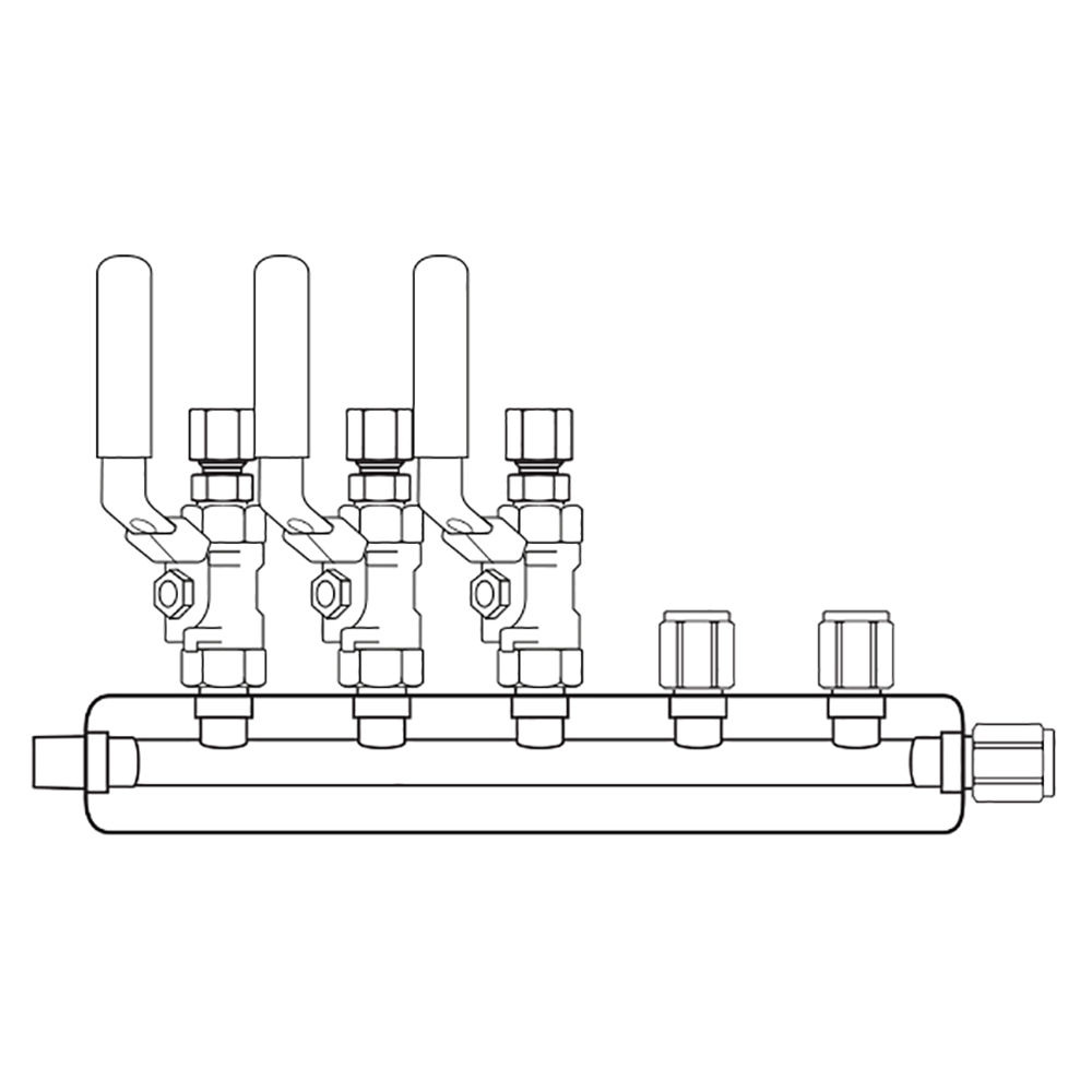 M3034101 Manifolds Stainless Steel Single Sided