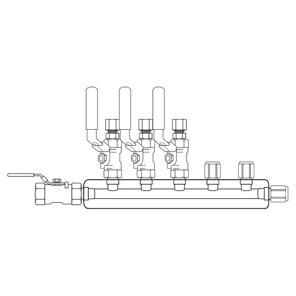 M3034111 Manifolds Stainless Steel Single Sided