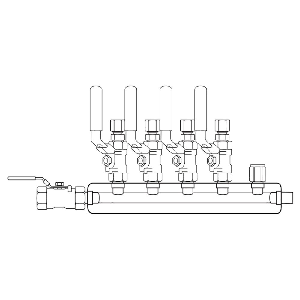 M3044310 Manifolds Stainless Steel Single Sided