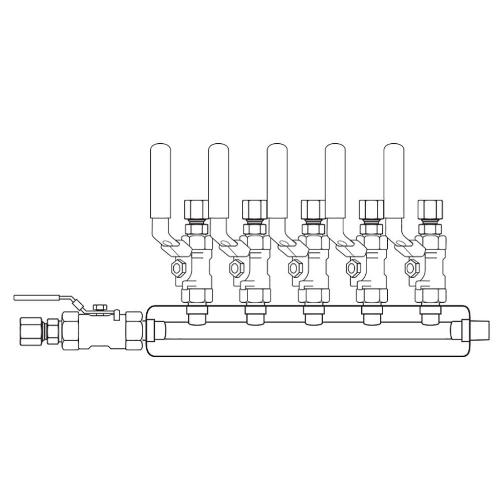 M3054130 Manifolds Stainless Steel Single Sided