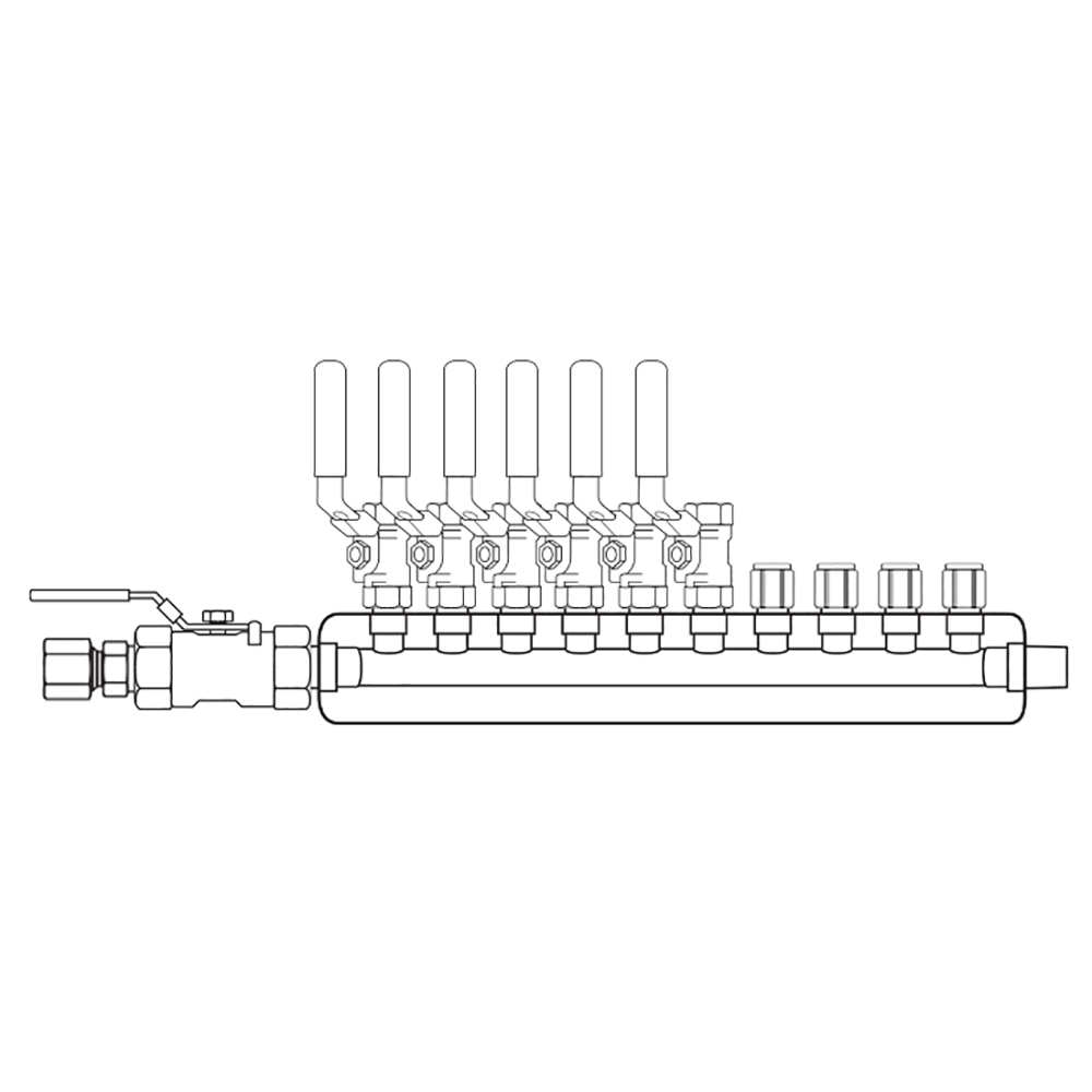 M3064020 Manifolds Stainless Steel Single Sided