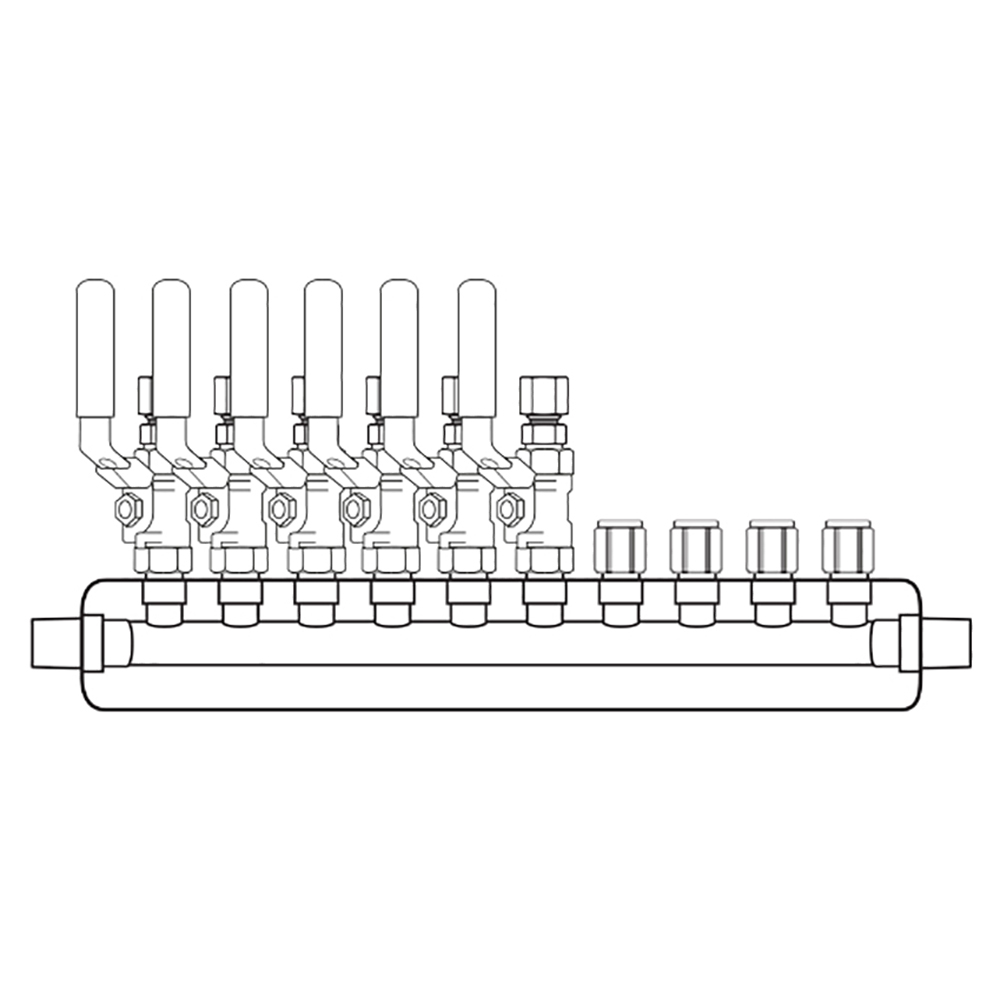 M3064100 Manifolds Stainless Steel Single Sided