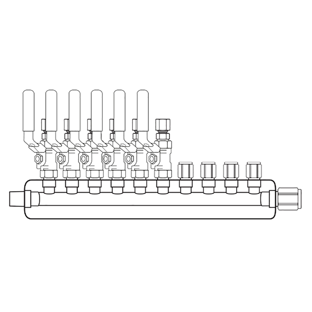 M3064201 Manifolds Stainless Steel Single Sided