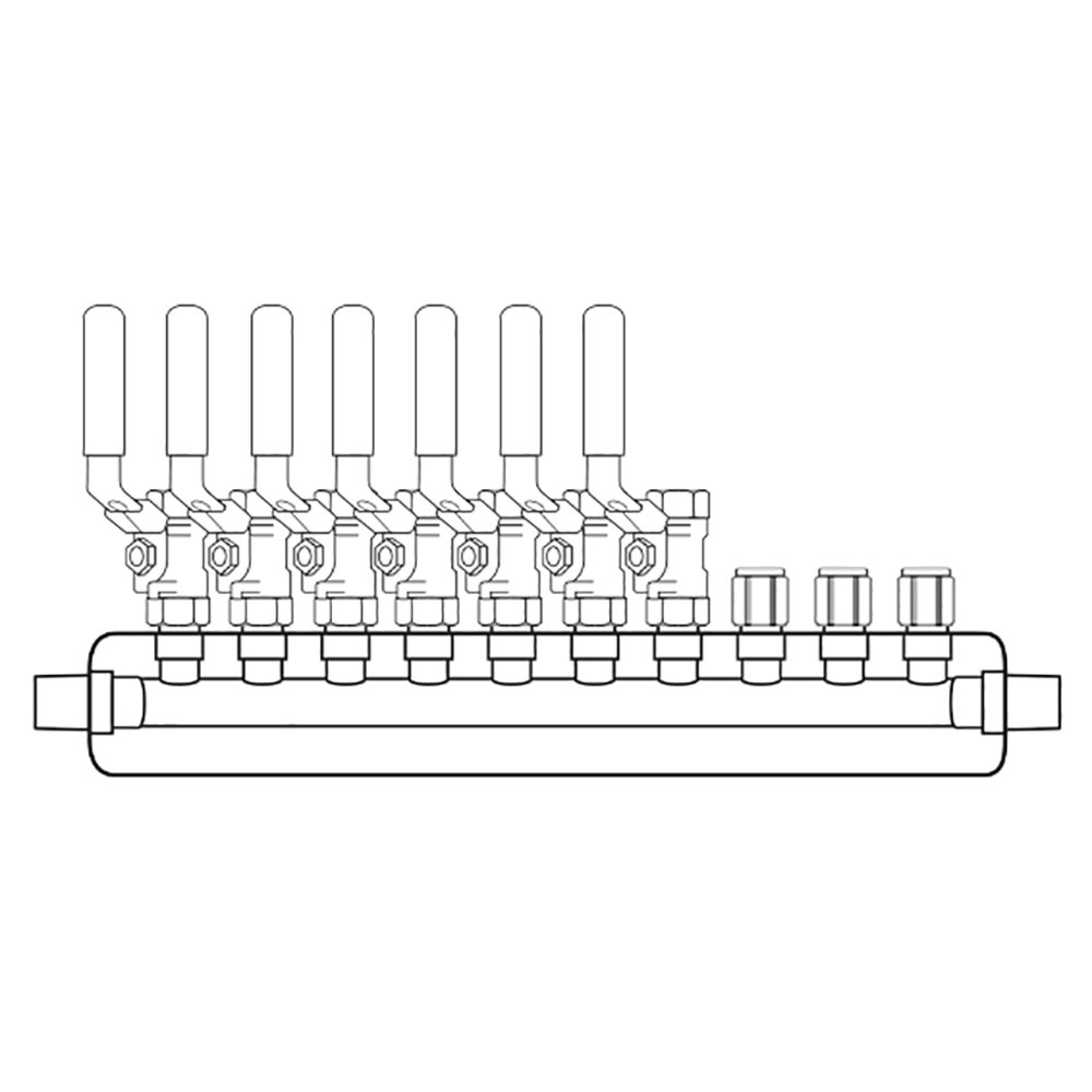 M3074000 Manifolds Stainless Steel Single Sided